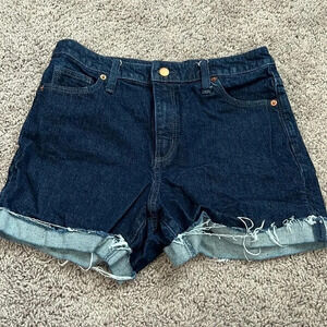 Universal Thread Dark Wash Vintage Midi Jean Shorts